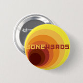 boneHeads™ ロゴ BAUHS-1 缶バッジ (正面&裏面)