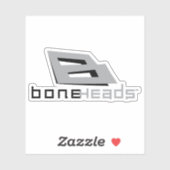 boneHeads™ 黒/グレー ロゴ 26 シール (シート)