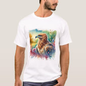 Bonellis Eagle 080824AREF141 - Watercolor Tシャツ (正面)