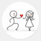bonequinhos apaixonados ラウンドシール (正面)
