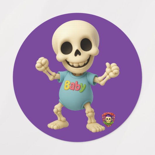 Bones Academy™ The Boneheads™ — ラベル (デザイン1)