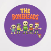 Bones Academy™ The Boneheads™ — Labels ラベル (デザイン2)