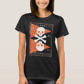 Bones and Skulls Pirate  2 Tシャツ (正面)