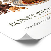 Bonet Piemontese – Vintage Italian Dessert ポスター (角)
