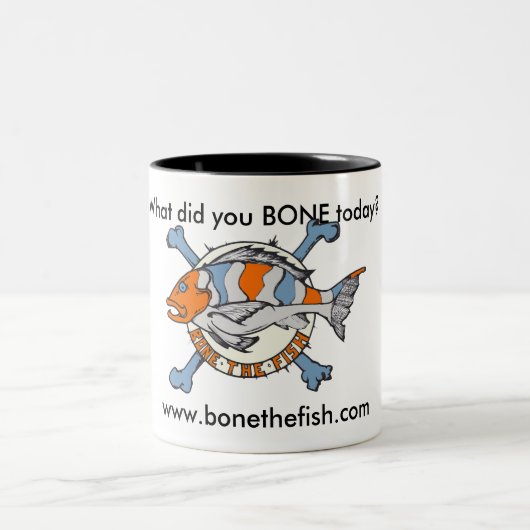 Bonethefish.com -骨のマグ ツートーンマグカップ (中央)
