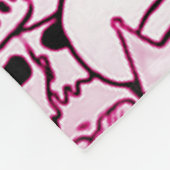 Boneyardのピンクの懇親会 フリースブランケット (角)