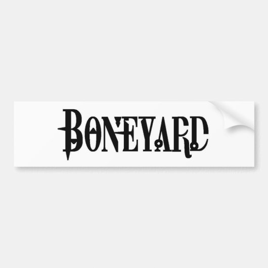 Boneyard -ロゴ バンパーステッカー (正面)