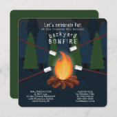 Bonfireパーティー 招待状 (正面/裏面)