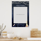 Bonfire Camping | Birthday Photo Prop Sign ポスター (キッチン)