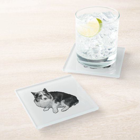 Bonfire Dot Rim ガラスコースター (アングル)