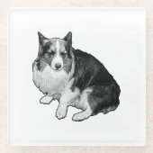 Bonfire Dot Rim ガラスコースター (正面)