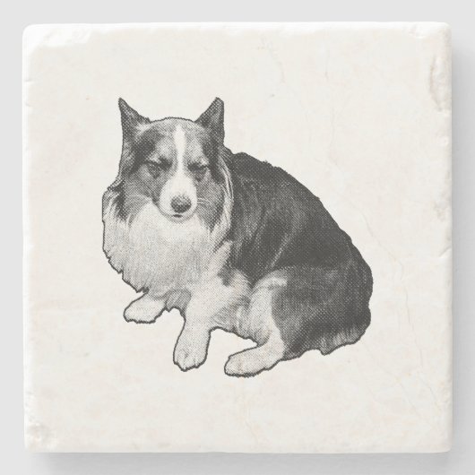 Bonfire Dot Rim ストーンコースター (正面)