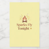 Bonfire Night Bottle Label 🔥 | Cozy Fall Party フードラベル (シングルラベル)