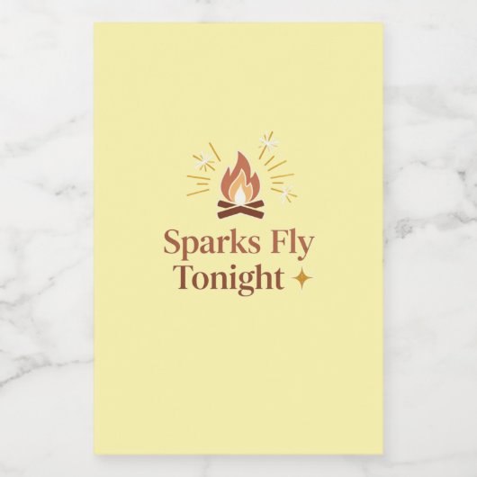 Bonfire Night Bottle Label 🔥 | Cozy Fall Party フードラベル (シングルラベル)