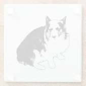 Bonfire Rim Corgi ガラスコースター (裏面)