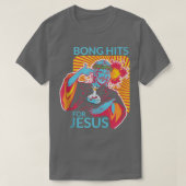 Bong Hits For Jesus I THCおもしろい Stoner Gift  Tシャツ (デザイン正面)