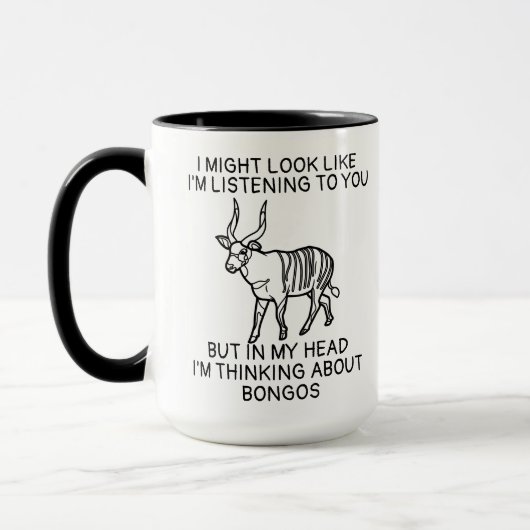Bongo Antelope Mug, Bongo Lover Gifts マグカップ (左)