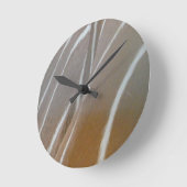 Bongo Antelope Skin Pattern Round Clock ラウンド壁時計 (傾斜)