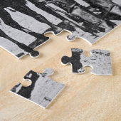 Bonham、テキサス州、c.1890 (b/wの写真)の黒いカウボーイ ジグソーパズル (側面)