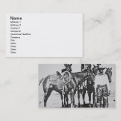 Bonham、テキサス州、c.1890 (b/wの写真)の黒いカウボーイ 名刺 (正面/裏面)