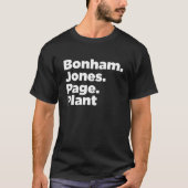 Bonham jones page plants tシャツ (正面)
