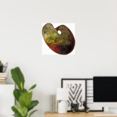 Bonheur – アーティストパレット ポスター (ホームオフィス)