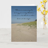 Bonhofferのビーチの卒業カード カード (黄色い花)