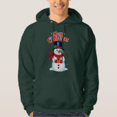 Bonhomme de neige chapeau haut-de-forme noël パーカ (正面)