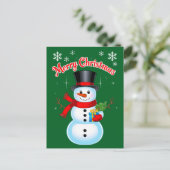 Bonhomme de Neige Festif ポストカード (スタンド正面)