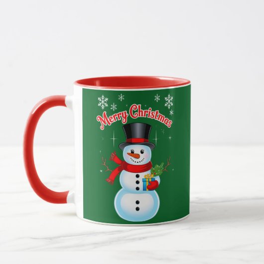 Bonhomme de Neige Festif マグカップ (左)