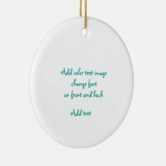 Bonhoveyによるクリスマスのオーナメントはイメージか文字を加えます セラミックオーナメント (右)