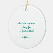 Bonhoveyによるクリスマスのオーナメントはイメージか文字を加えます セラミックオーナメント (左)