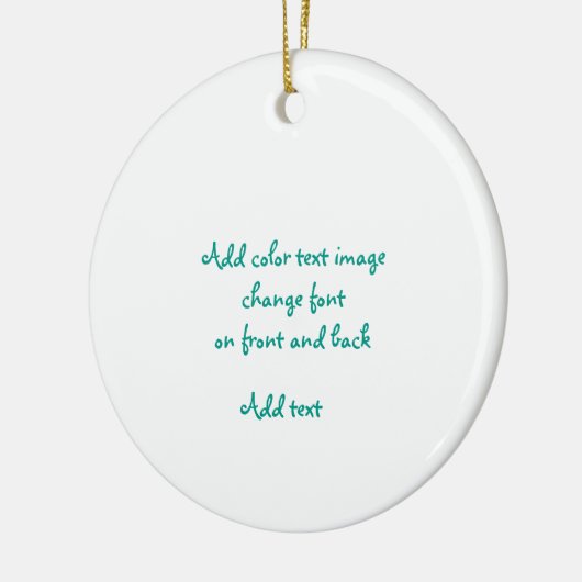 Bonhoveyによるクリスマスのオーナメントはイメージか文字を加えます セラミックオーナメント (左)