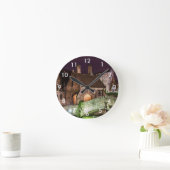 Bonifacius Bridge in Bruges ラウンド壁時計 (ホーム)