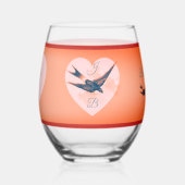 Bonis Avibus Drinkware Set Stemless Wine Glass ステムなしワイングラス (裏面)