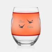 Bonis Avibus Drinkware Set Stemless Wine Glass ステムなしワイングラス (右)