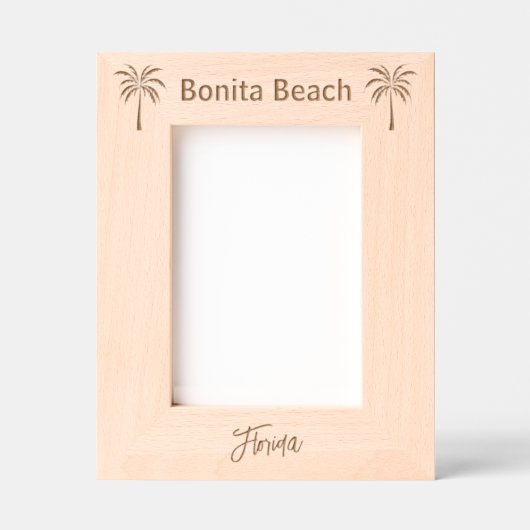 Bonita Beach Florida Engraved Picture frame レーザー彫刻フレーム (正面)