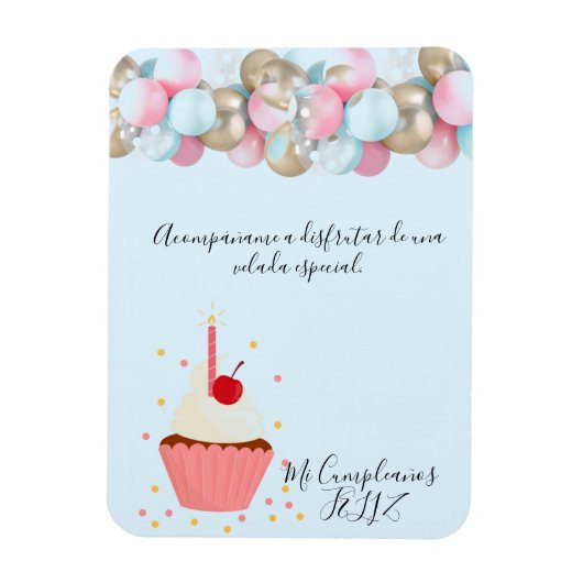 bonita Invitation de festejo マグネット (縦)