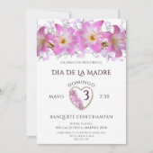 Bonitas Lirios Para el Día De La Madre 招待状 (正面)