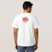 BONJOURの口ひげ Tシャツ (裏面フル)
