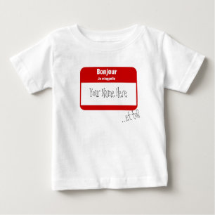 BonjourのJeのm'appelle… /こんにちは、私の名前はあります ベビーTシャツ