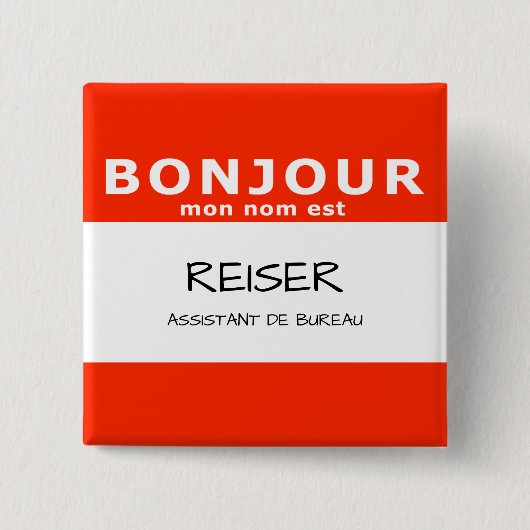 BONJOURモンノムエスト 缶バッジ (正面)