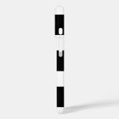 Bonjour金ゴールドスクリプトブラックストライプフランスのHello Case-Mate iPhoneケース (裏面 / 左)