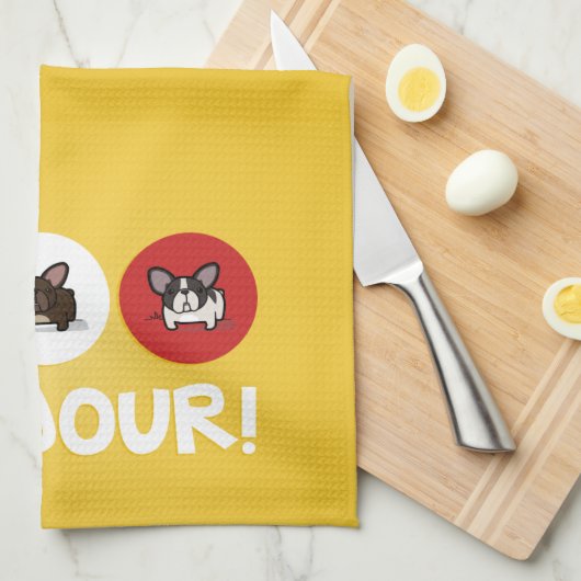 Bonjour! キッチンタオル (四つ折り)