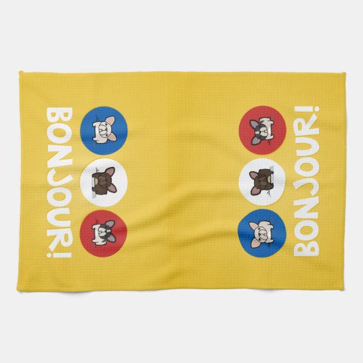 Bonjour! キッチンタオル (横)