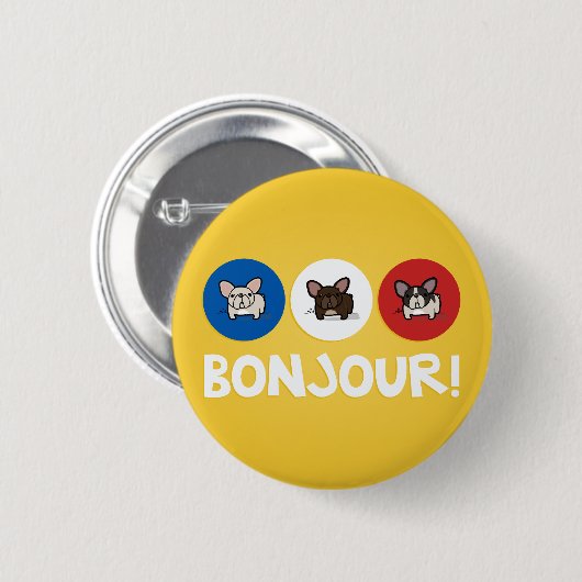 Bonjour! 缶バッジ (正面&裏面)