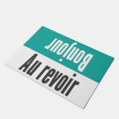 Bonjour - Auのrevoirのドア・マット ドアマット (アングル)