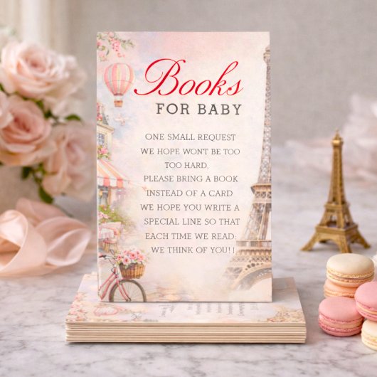 Bonjour Bébé Baby Shower Books for baby Insert エンクロージャーカード