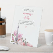 Bonjour Bebe Baby Shower How Big is Mommy's Belly 台座サイン (インサイチュ)