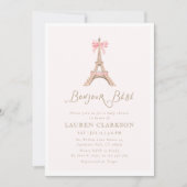 Bonjour Bebe Baby Shower Invitation 招待状 (正面)
